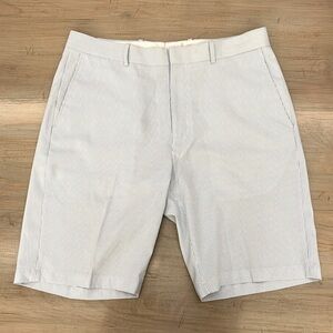 Walter Hagen Men’s Blue and White Striped Shorts